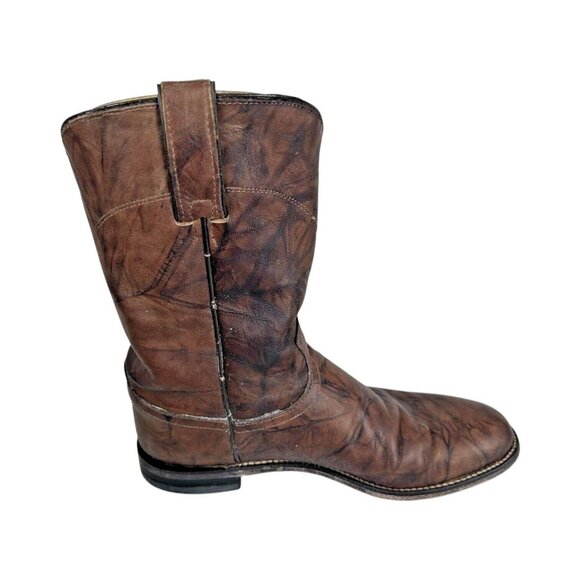 JUSTIN Boots Men\'s 9.5 Roper 3162 Jackson Deerlite Cowboy Western Leather main image 9